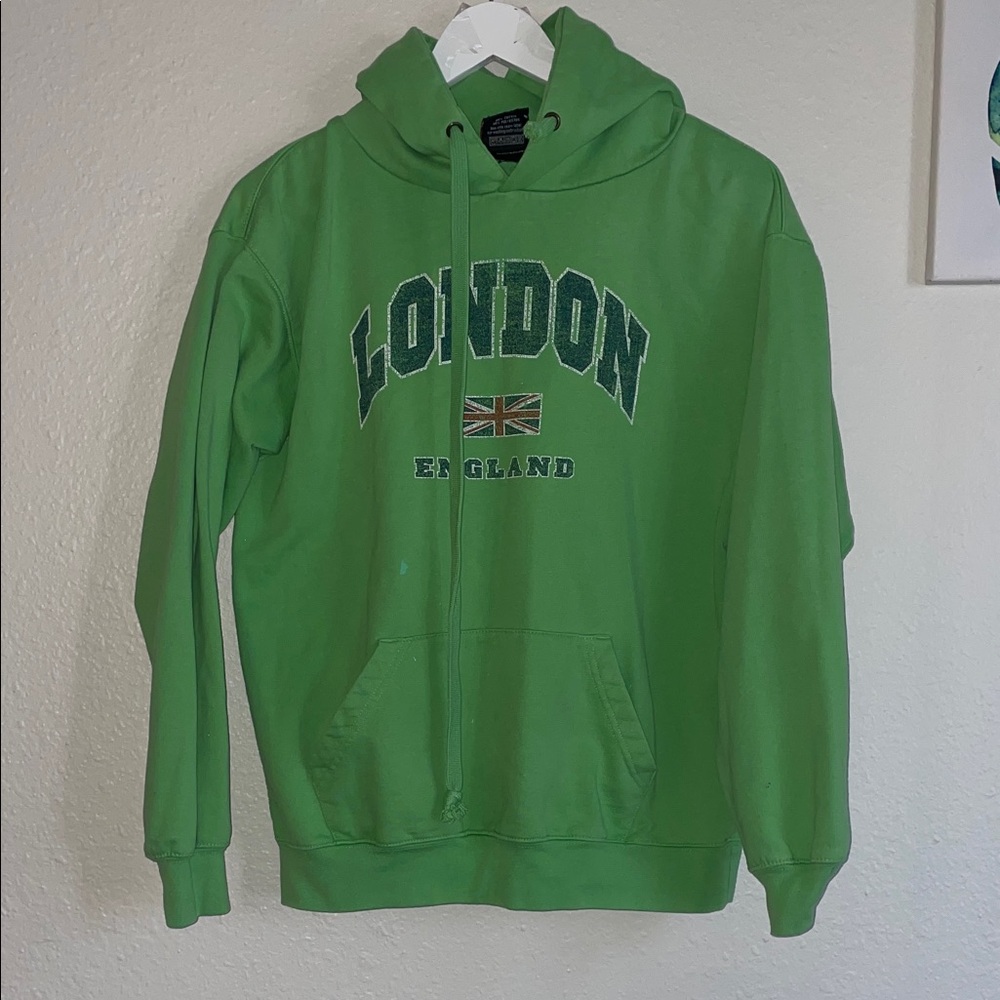 Varsity Green London England Hoodie